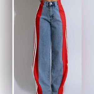 Patchwork Denim Jeans